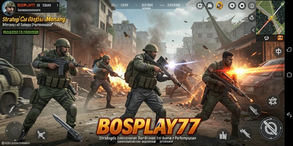 Tampilan gameplay <strong>BOSPLAY77</strong> yang intens dengan strategi yang mendebarkan.