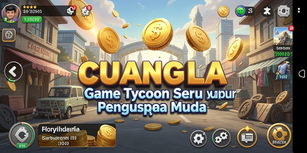 Tampilan gameplay CUANGILA menunjukkan pengalaman Tycoon yang mendalam.
