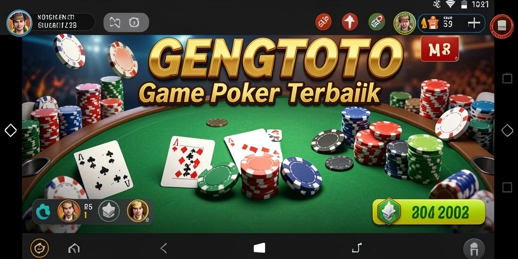 Tampilan gameplay Poker yang seru dan menantang di GENGTOTO.
