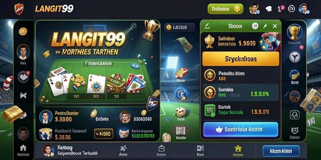 Tangkapan layar LANGIT99 menampilkan antarmuka taruhan yang menarik dan informatif.