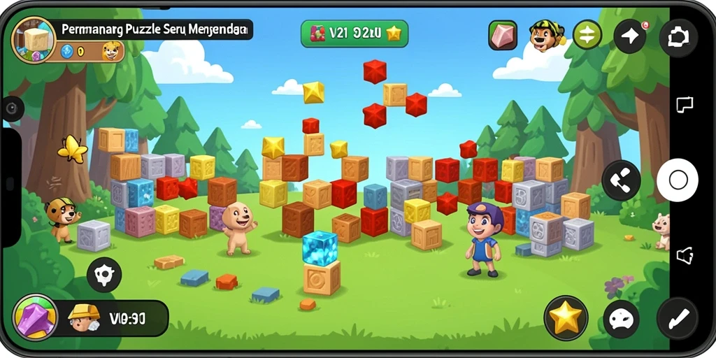 Tampilan gameplay V21 yang menantang dan menarik.