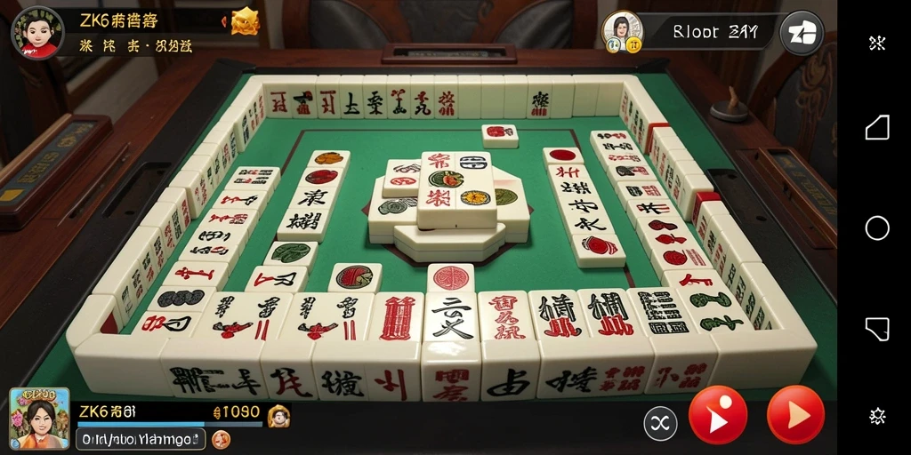 Gameplay Mahjong yang mendebarkan dengan grafis menawan.