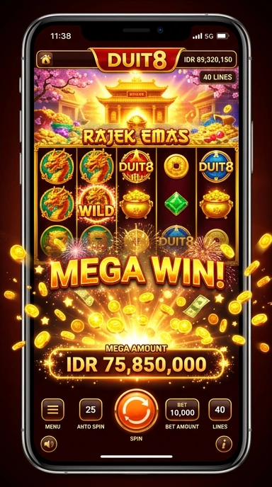 Tampilan detail aplikasi dengan informasi penting di duit8.